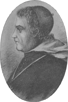 A photograph of Bishop Edward Fenwick, the first bishop of Cincinnati